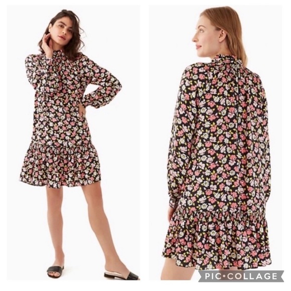 Kate Spade Road Trip Floral Shift Dress Blazer Blue New Size Small - Picture 16 of 16